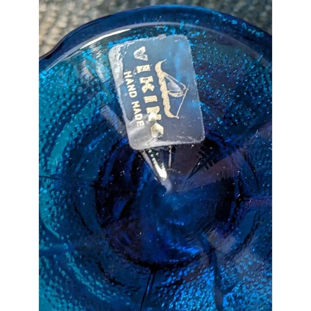 Vintage Viking Glass Epic Glimmer Leaf Fairy Lamp Base ONLY Bluenique Sticker